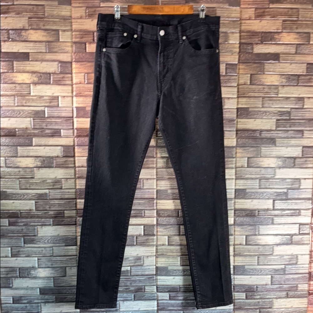 EUC Men's Unbranded Black Slim Jeans 36x32